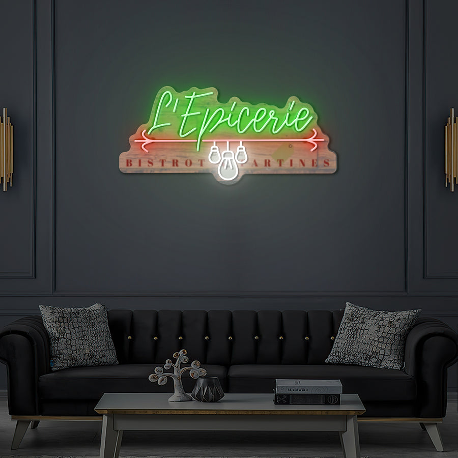 Custom LED Neon Grocery Store Sign