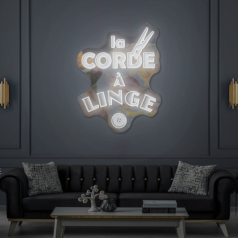 Custom LED Neon Sign The Clothesline