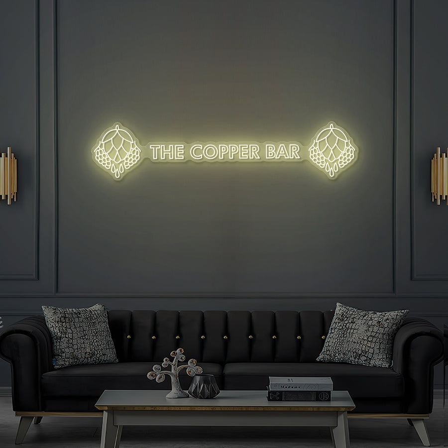 Custom LED Neon Sign THE COPPER BAR