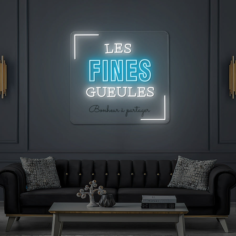 Custom LED Neon Sign for Les Fines Gueules