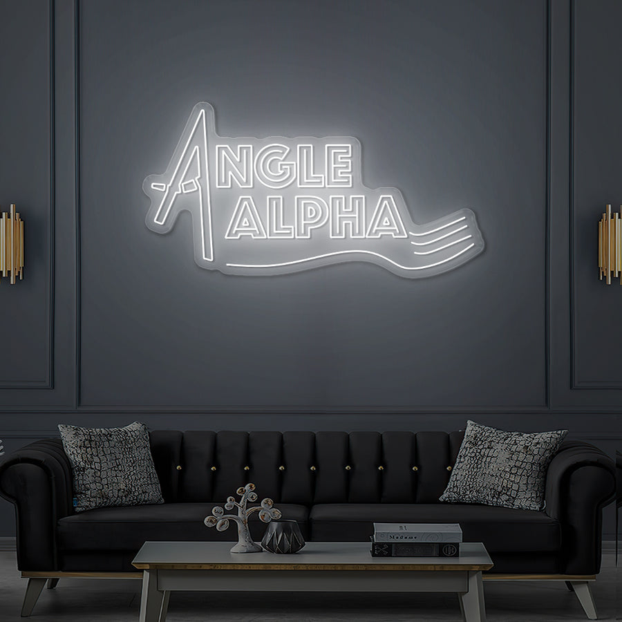 Custom LED Neon Sign The Alpha Angle
