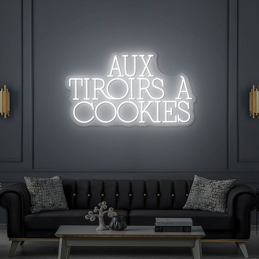 Enseigne LED Néon Personnalisée Aux Tiroirs à Cookies