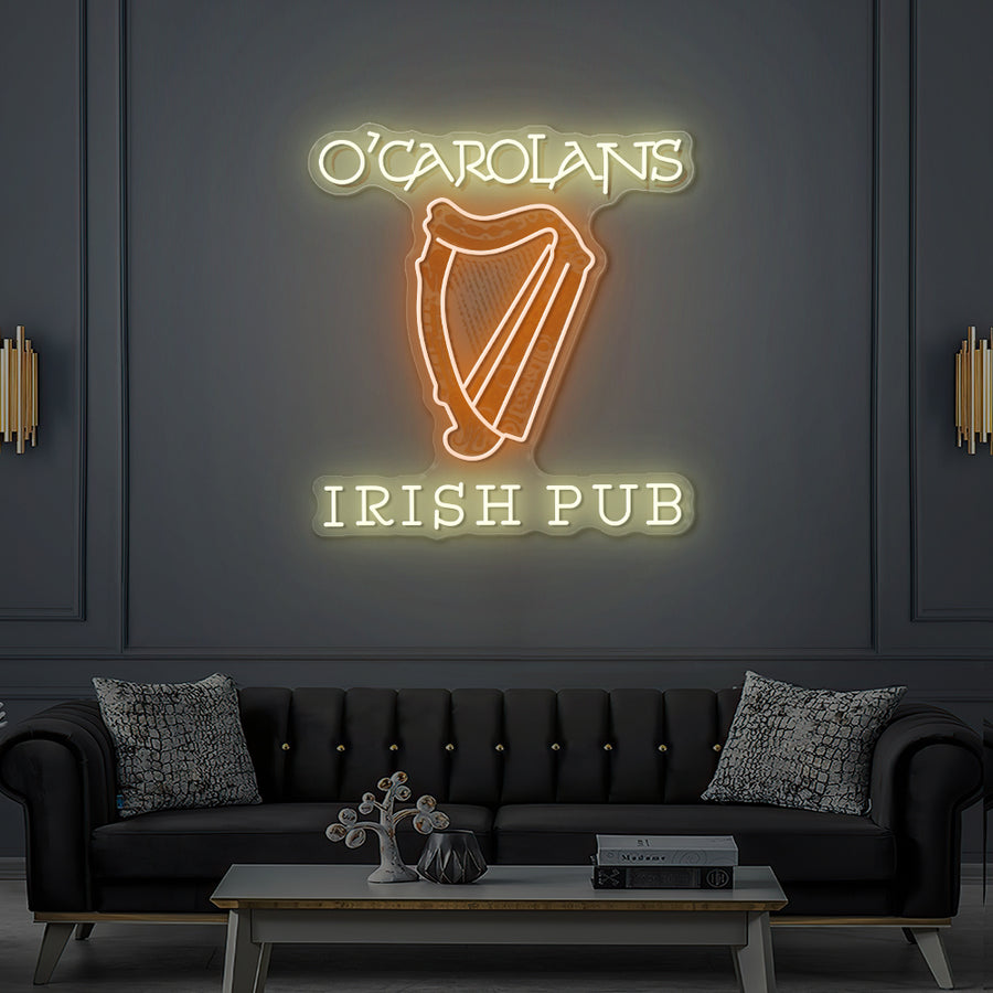 Custom LED Neon Sign O'Carolans Irish Pub