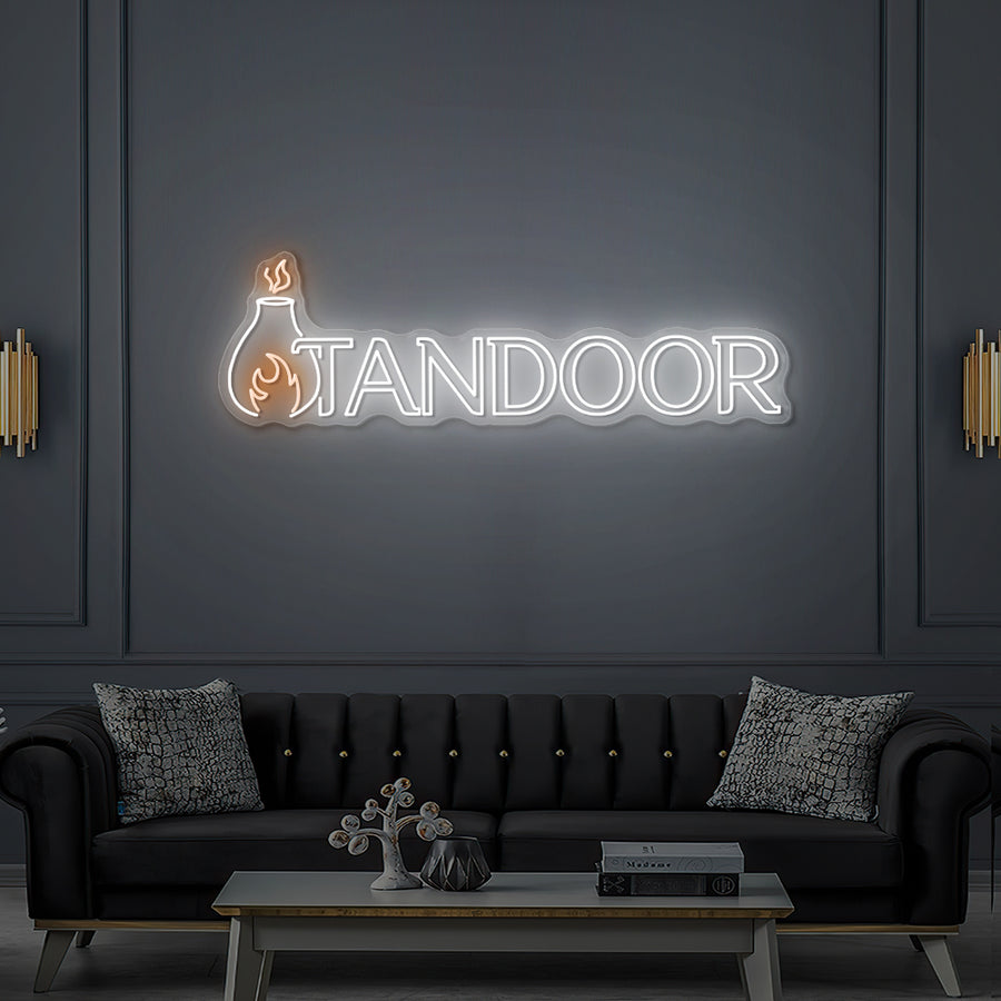 Enseigne LED Néon Personnalisée Le Tandoor Restaurant Indien