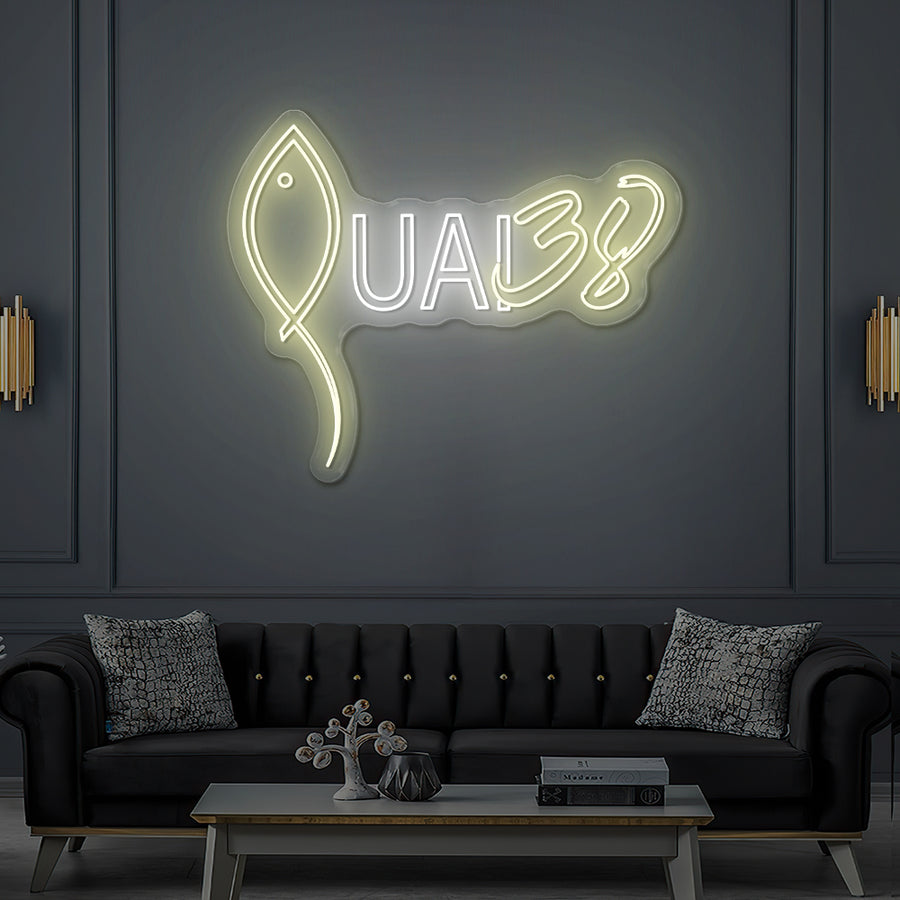 Enseigne LED Néon Personnalisée Quai 38