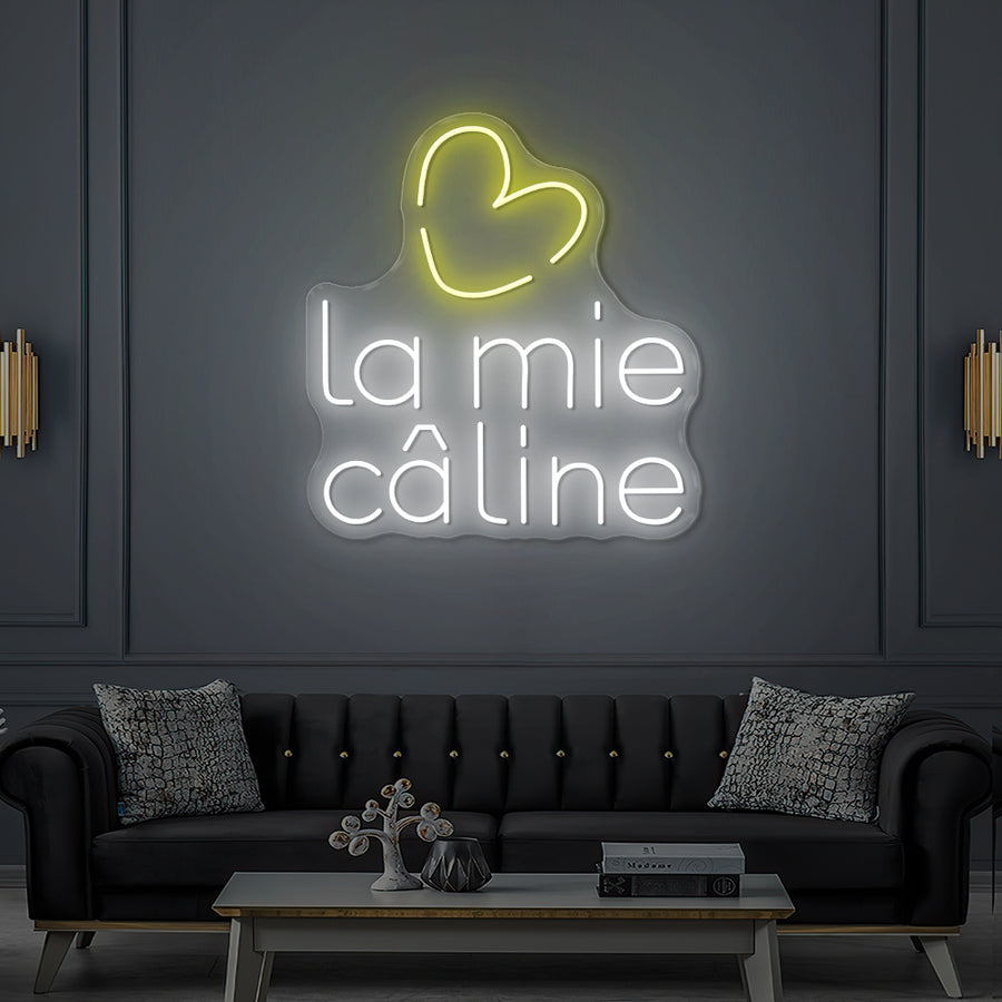 Enseigne LED Néon Personnalisée La Mie Câline Sainte-Catherine