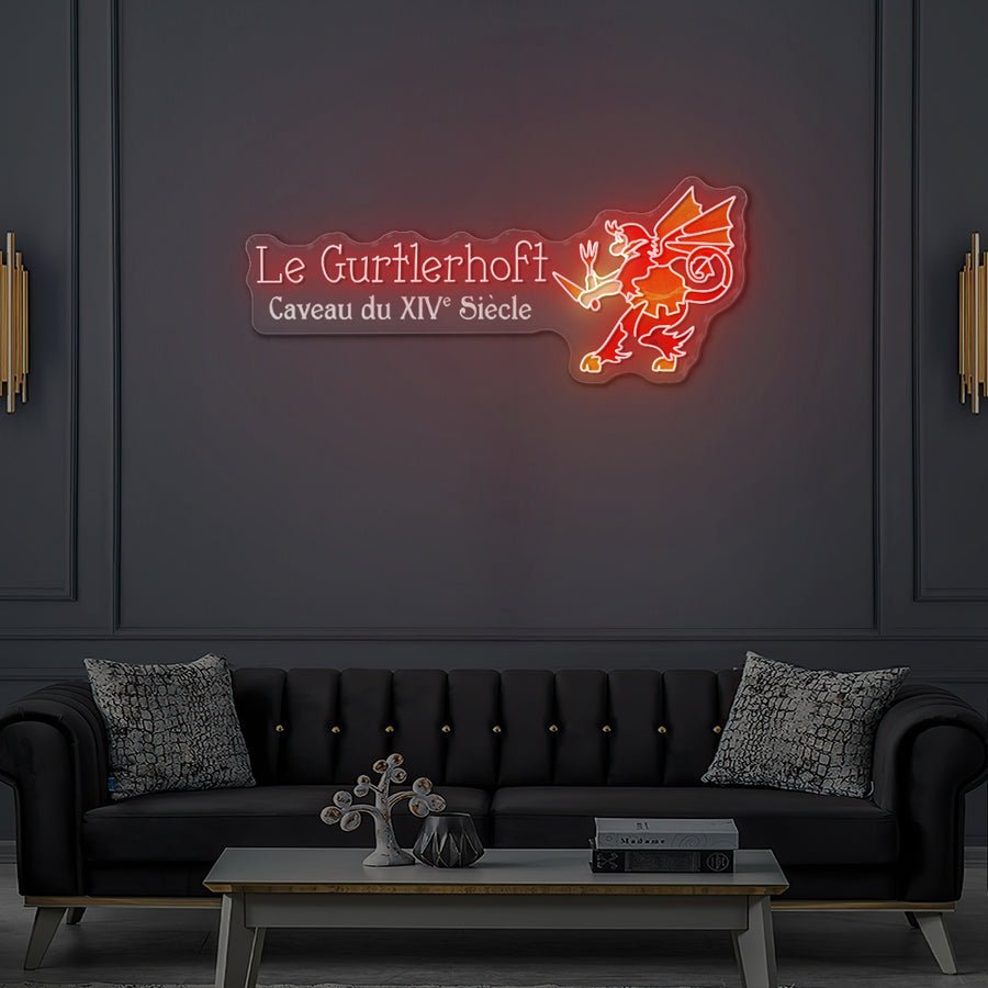 Enseigne LED Néon Personnalisée Restaurant Gurtlerhoft