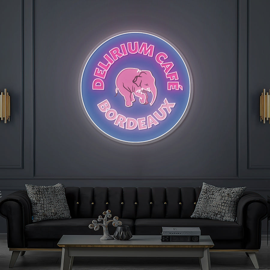 Custom LED Neon Sign for Delirium Café Bordeaux