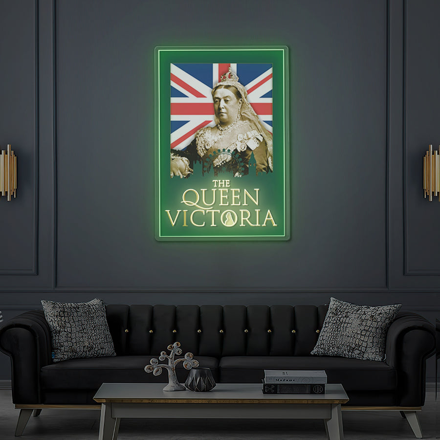 Enseigne LED Néon Personnalisée The Queen Victoria