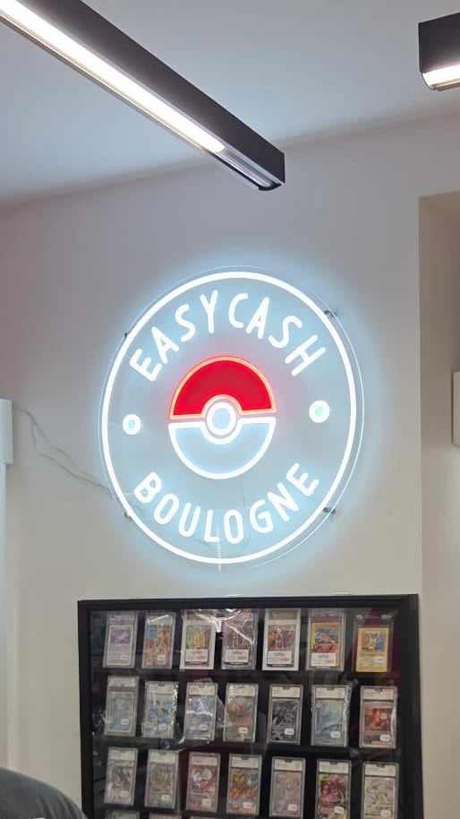 Enseigne LED néon Lumicorne : EASY CASH BOULOGNE