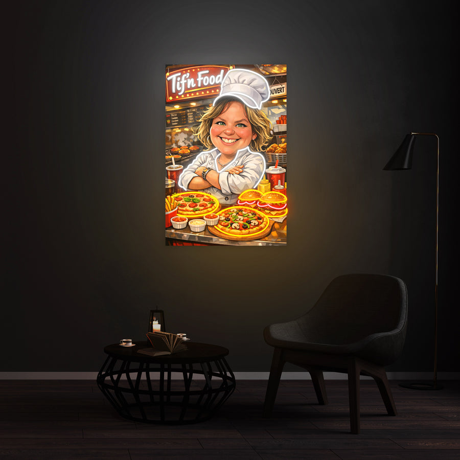 Personnalisation Enseigne LED Néon - Tifn Food