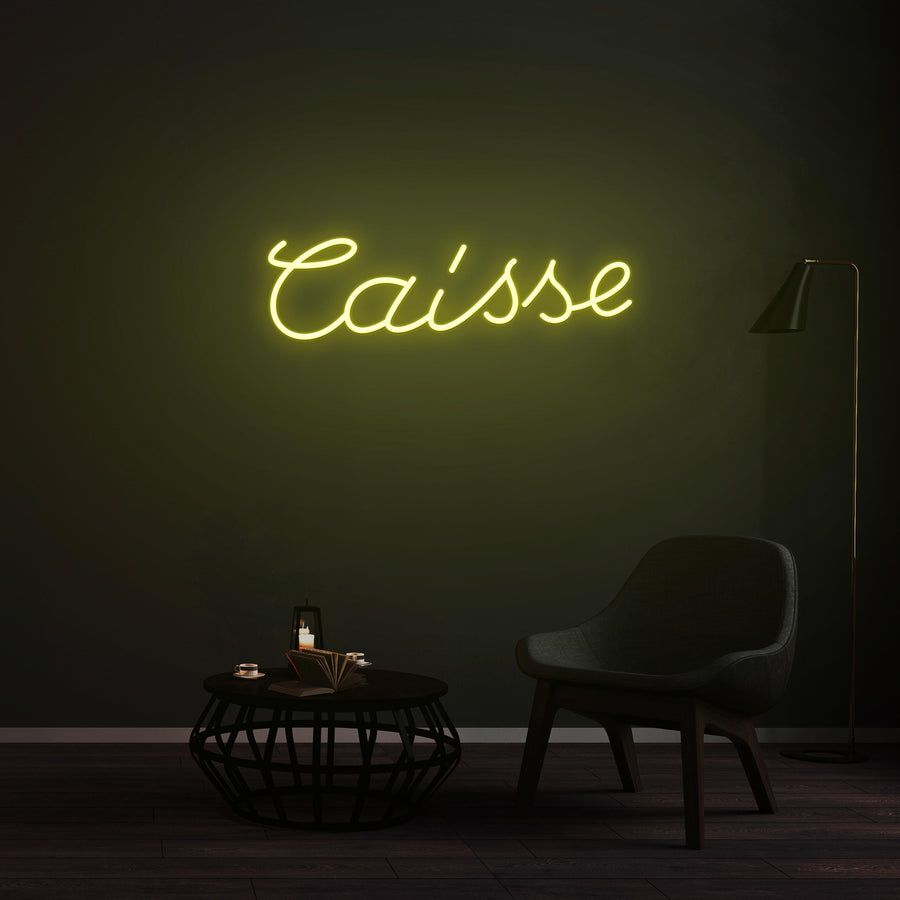 Personnalisation Enseigne LED Néon - Caisse
