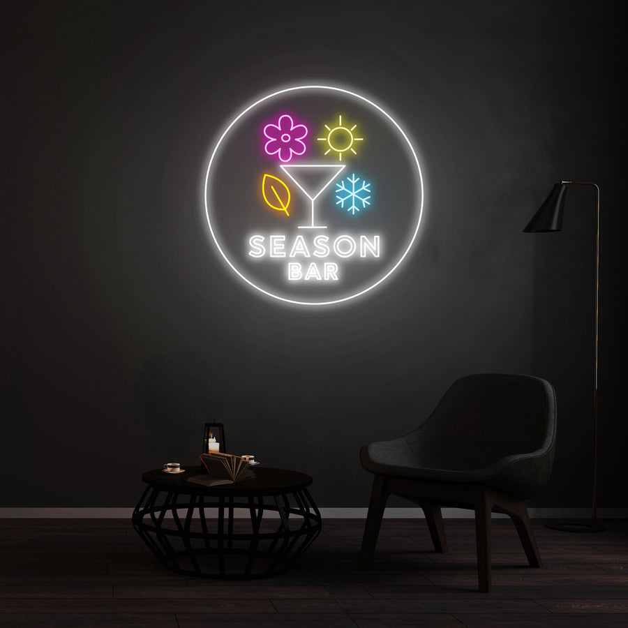 Enseigne LED Néon Personnalisée - Season Bar