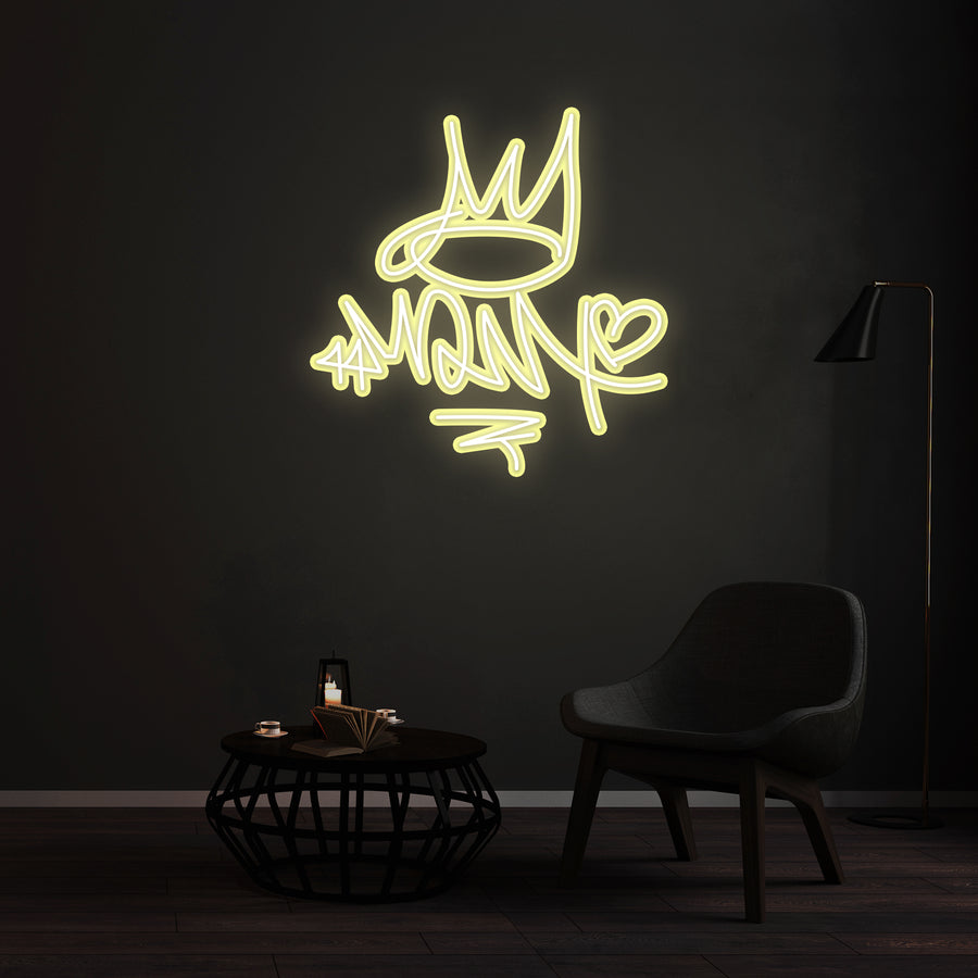Enseigne LED Néon Personnalisée - King's Crown
