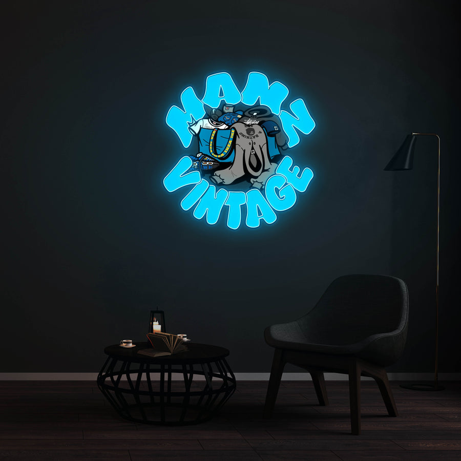 Personnalisation Enseigne LED Néon - Mann Vintage