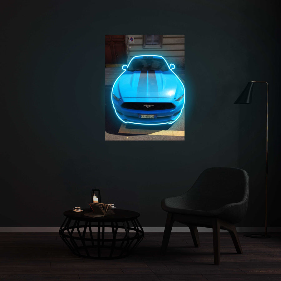 Enseigne LED Néon Personnalisée - Mustang