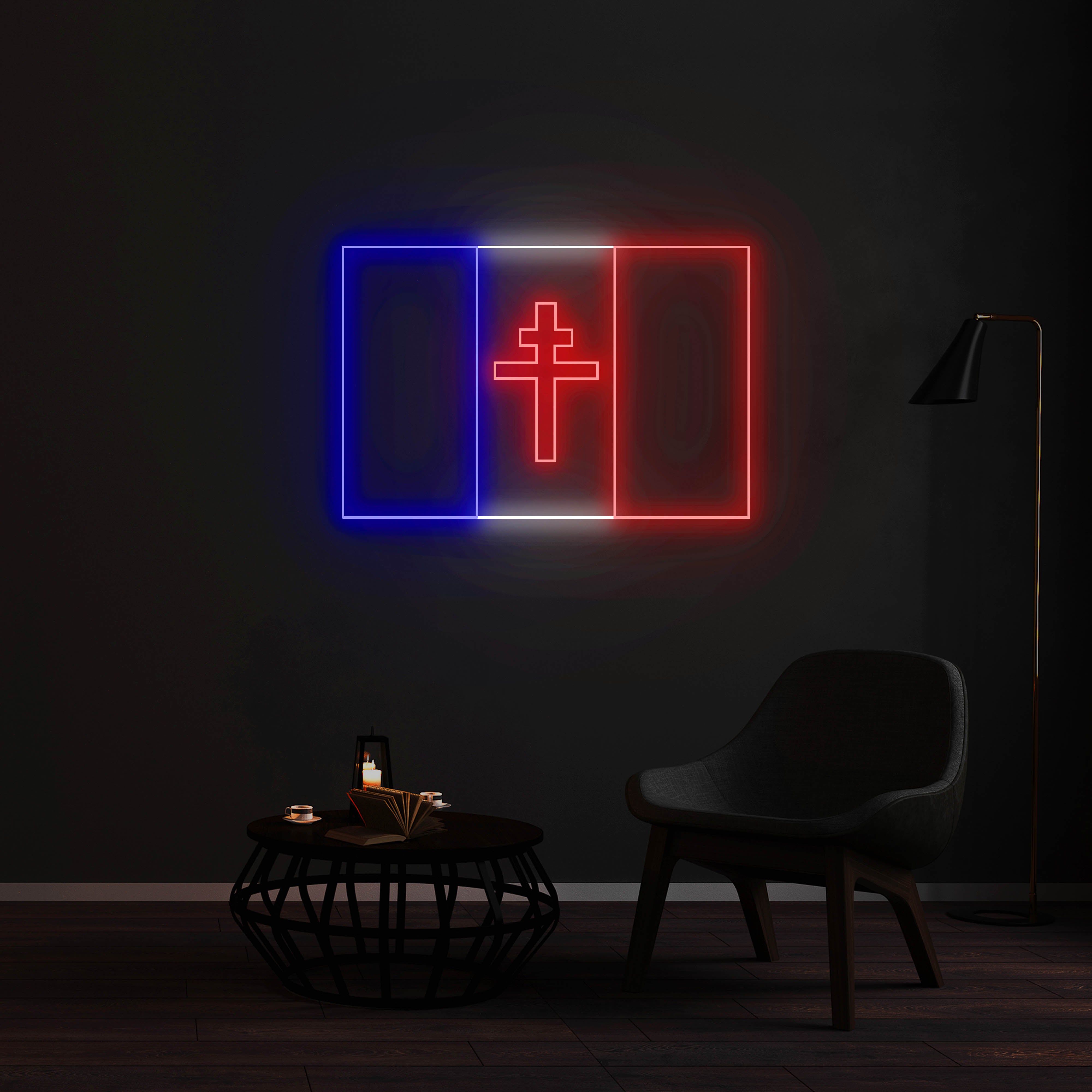 Néon French Forces 80cm