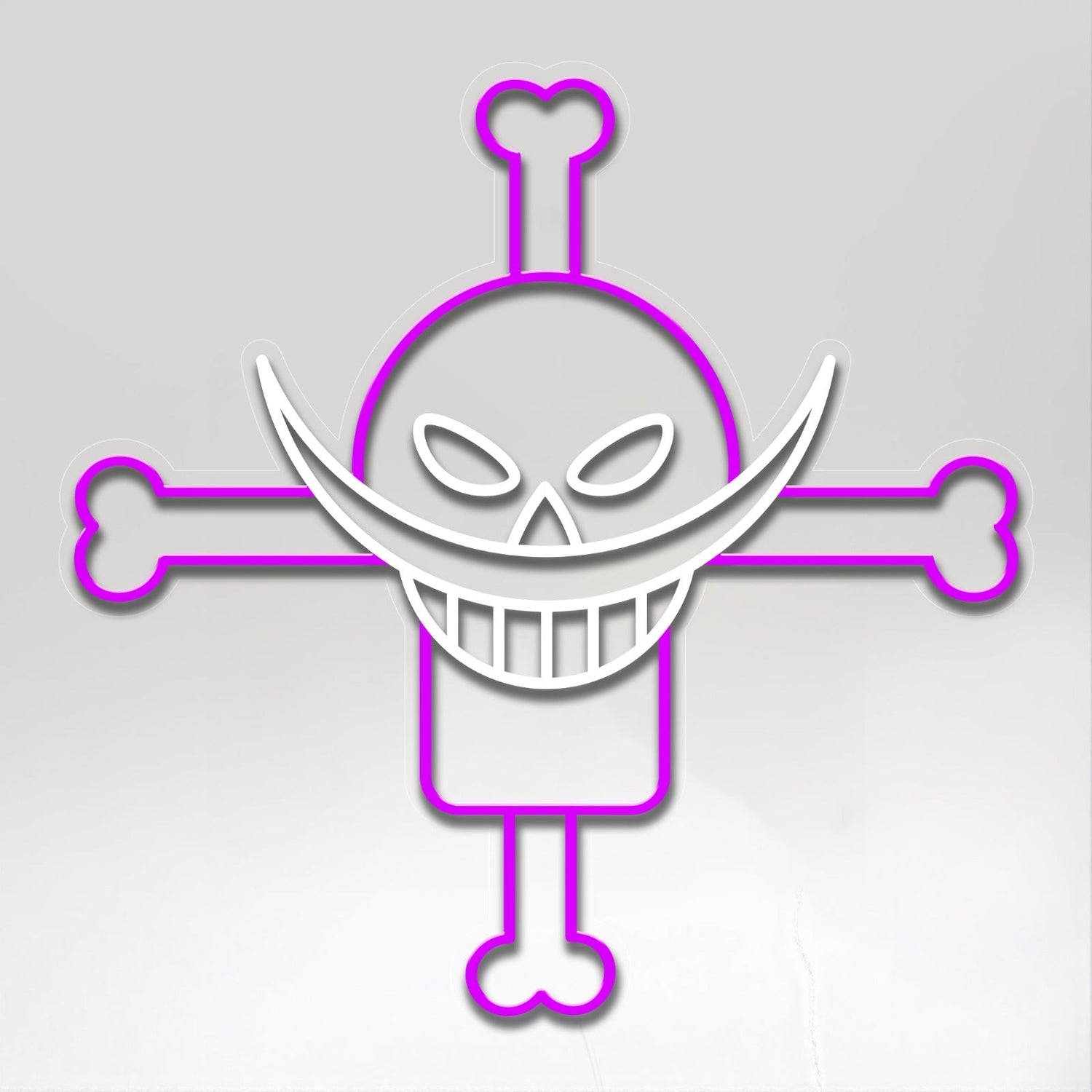 Commandez les Mers avec le Néon Jolly Roger de Barbe Blanche One Piece de Lumicorne