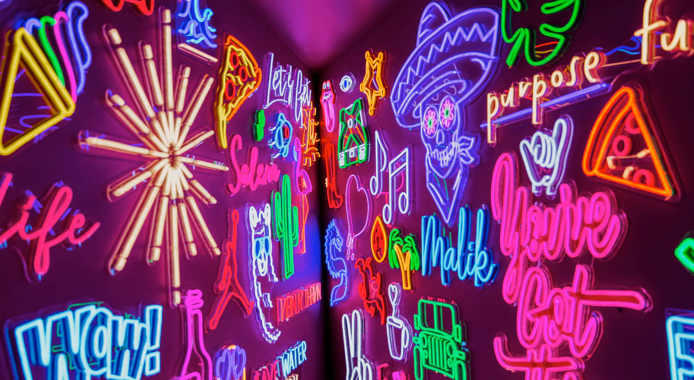 Renting neon signs for events