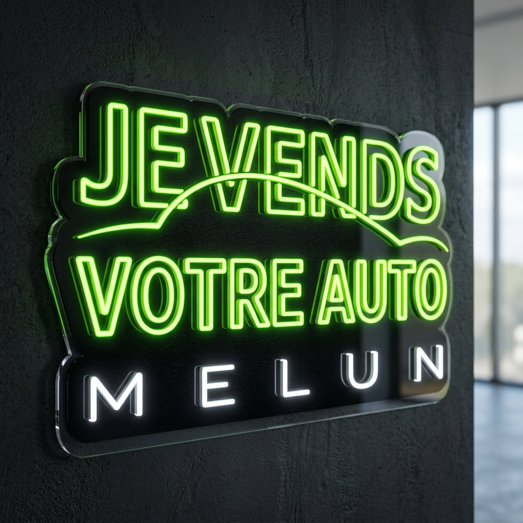 JVVA Melun - Enseigne néon LED personnalisé