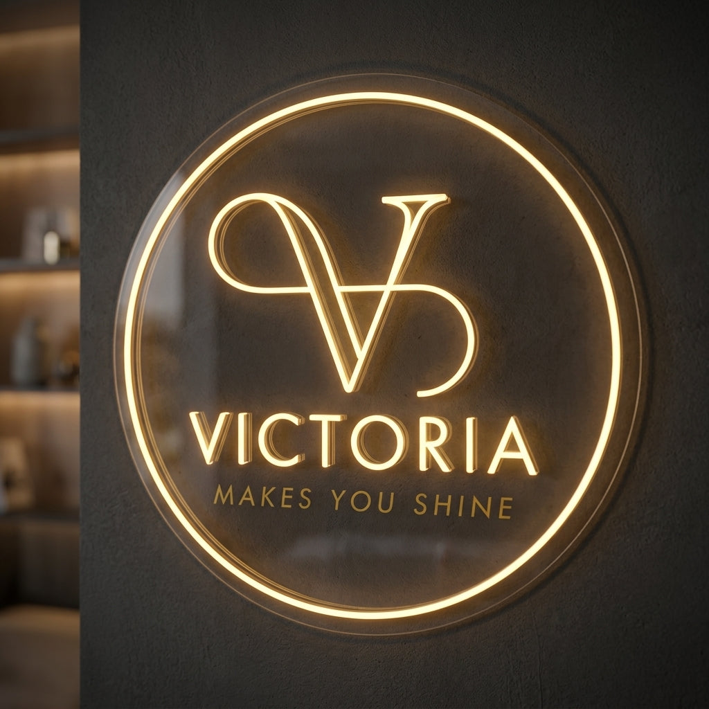 Victoria - Enseigne néon LED personnalisé