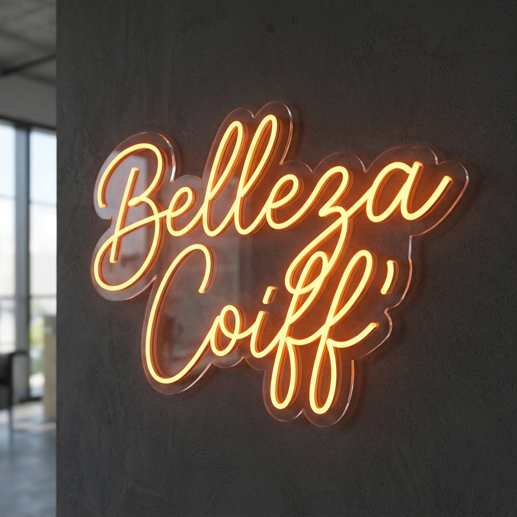Belleza coiff - Enseigne néon LED personnalisé