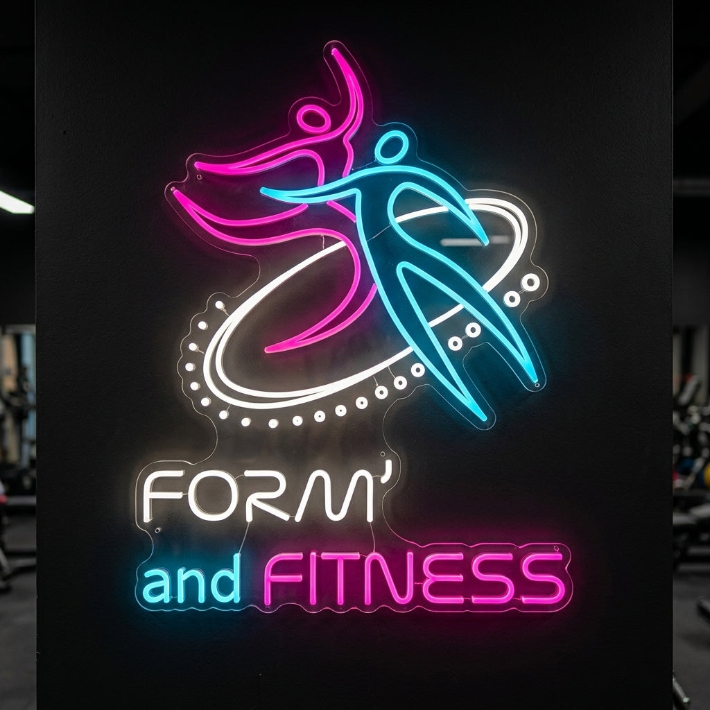Form and Fitness - Enseigne néon LED personnalisé