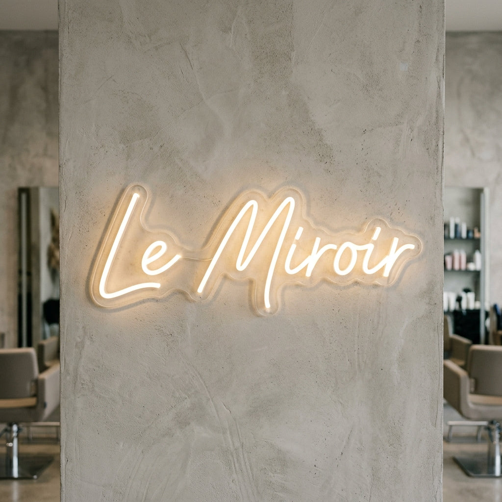 Le Miroir - Enseigne néon LED personnalisé
