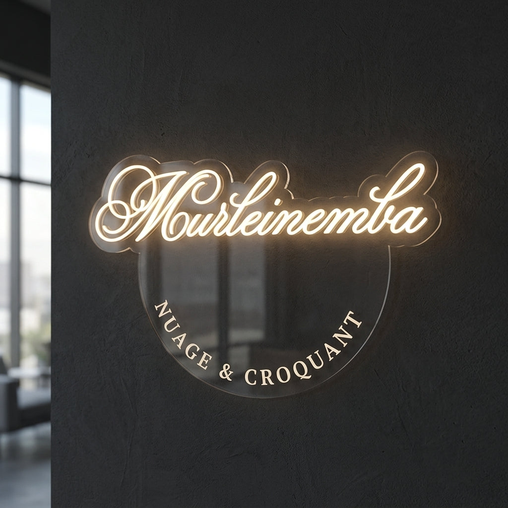 Nuage & Croquant - Enseigne néon LED personnalisé · Waterproof