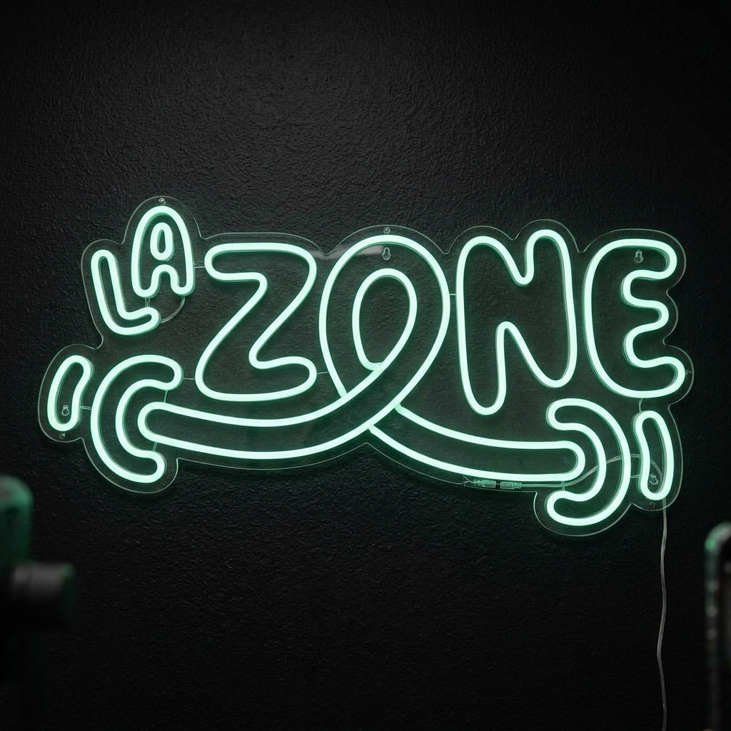 La Zone - Enseigne néon LED personnalisé