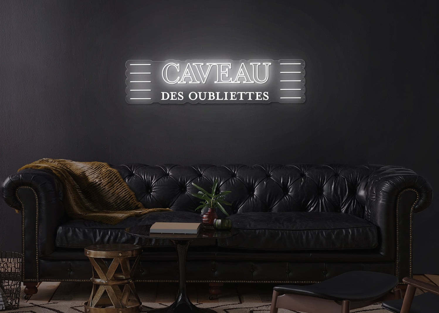 Enseigne LED Néon Personnalisée - Le Caveau des Oubliettes