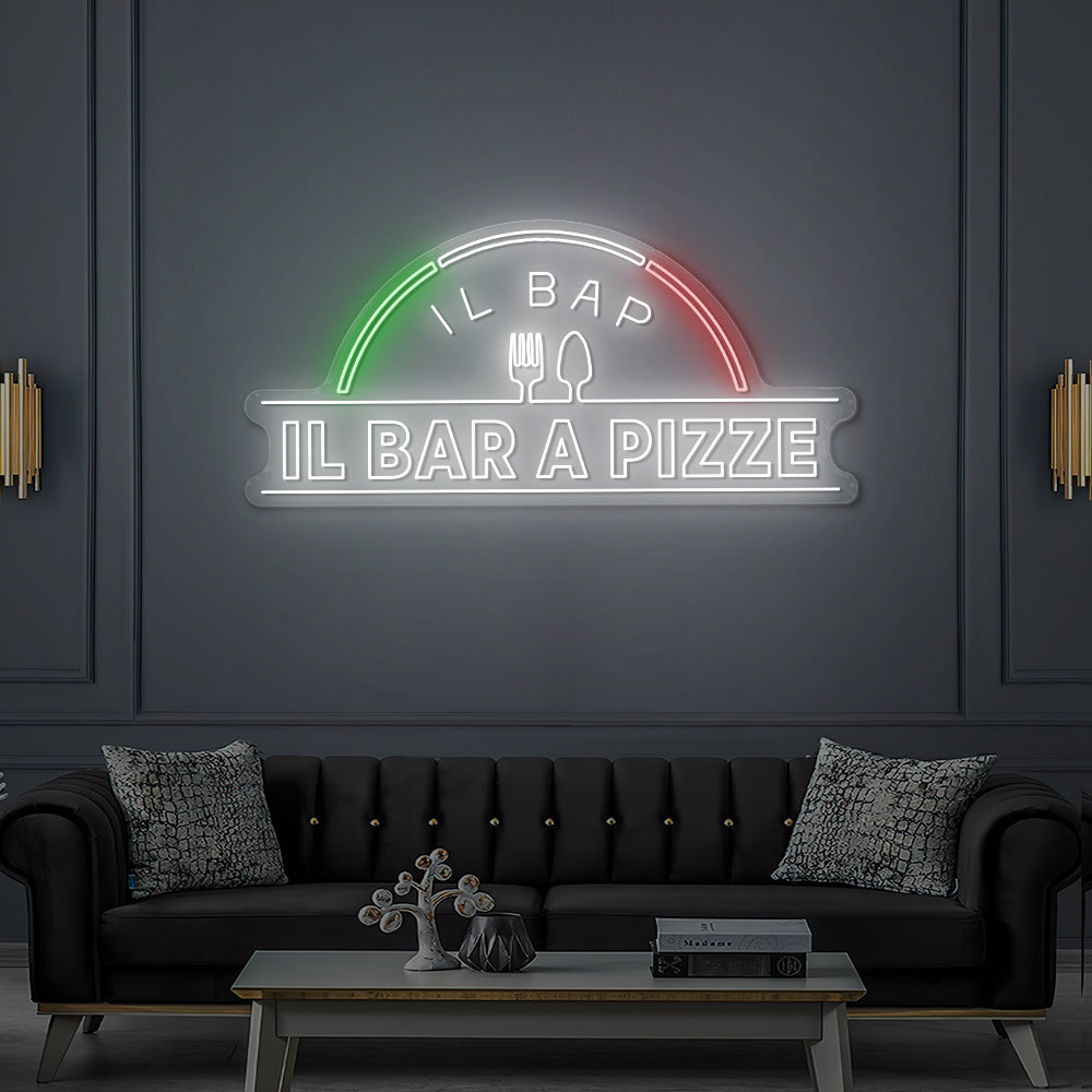 Enseigne LED Néon Personnalisée -   Bar A Pizze 180cm