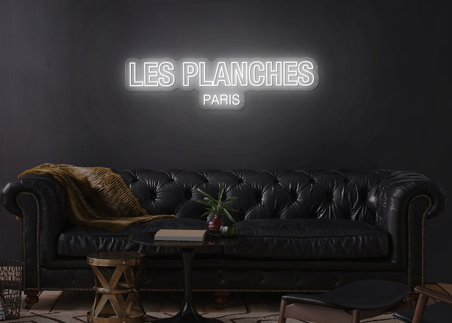 Enseigne LED Néon Personnalisée - Les Planches