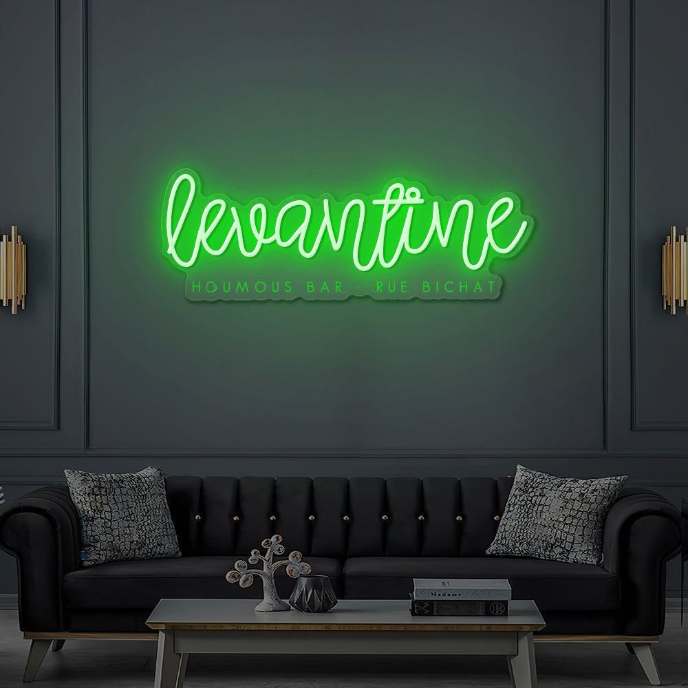 Enseigne LED Néon Personnalisée Levantine