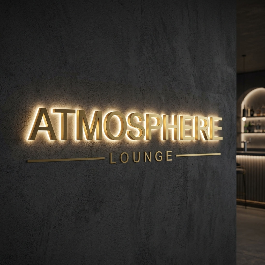 Atmosphere · Lettres rétroéclairées
