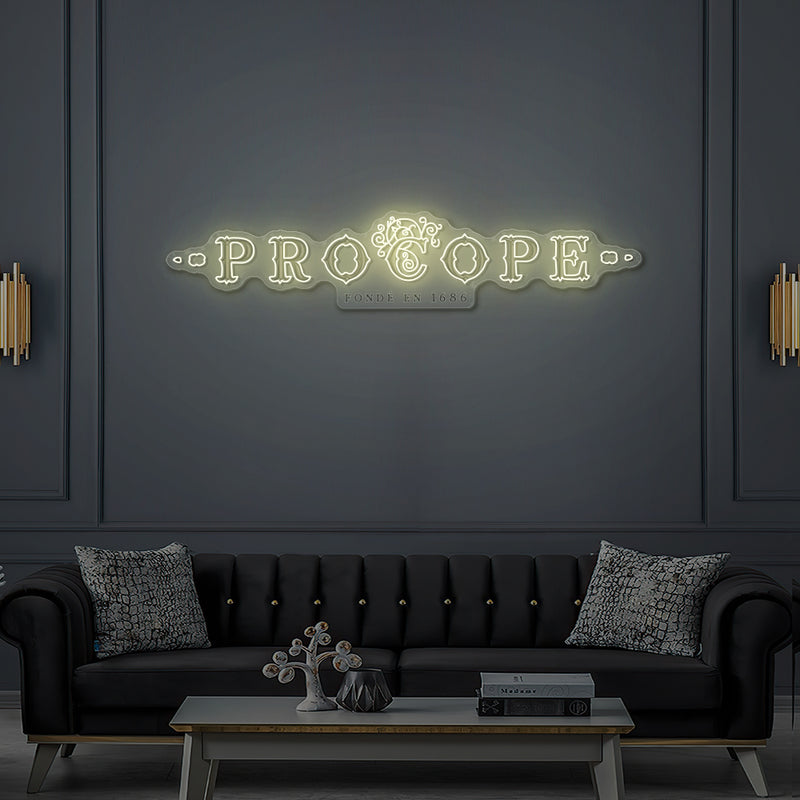 Enseigne LED Néon Personnalisée Le Procope