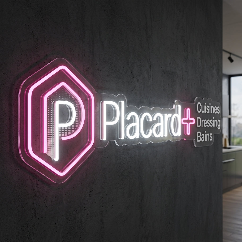 PLACARD+ - Enseigne néon LED personnalisé