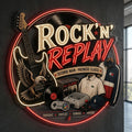 Rock'n'replay - Enseigne néon LED personnalisé