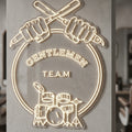 GENTLEMEN TEAM - Enseigne néon LED personnalisé