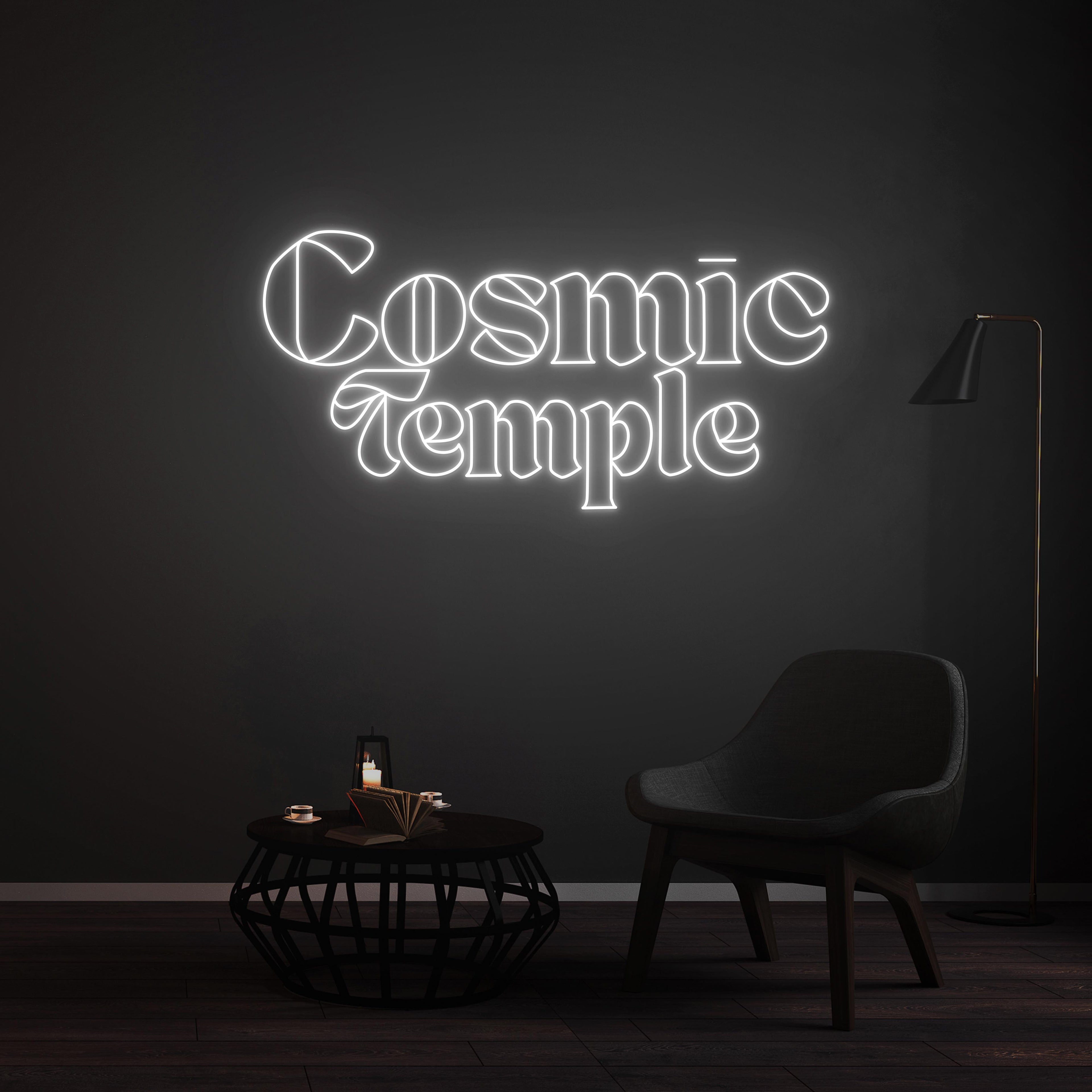 Personnalisation Enseigne LED Néon - Cosmic Temple