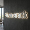 Royal pizza · Lettres lumineuses rétroéclairées