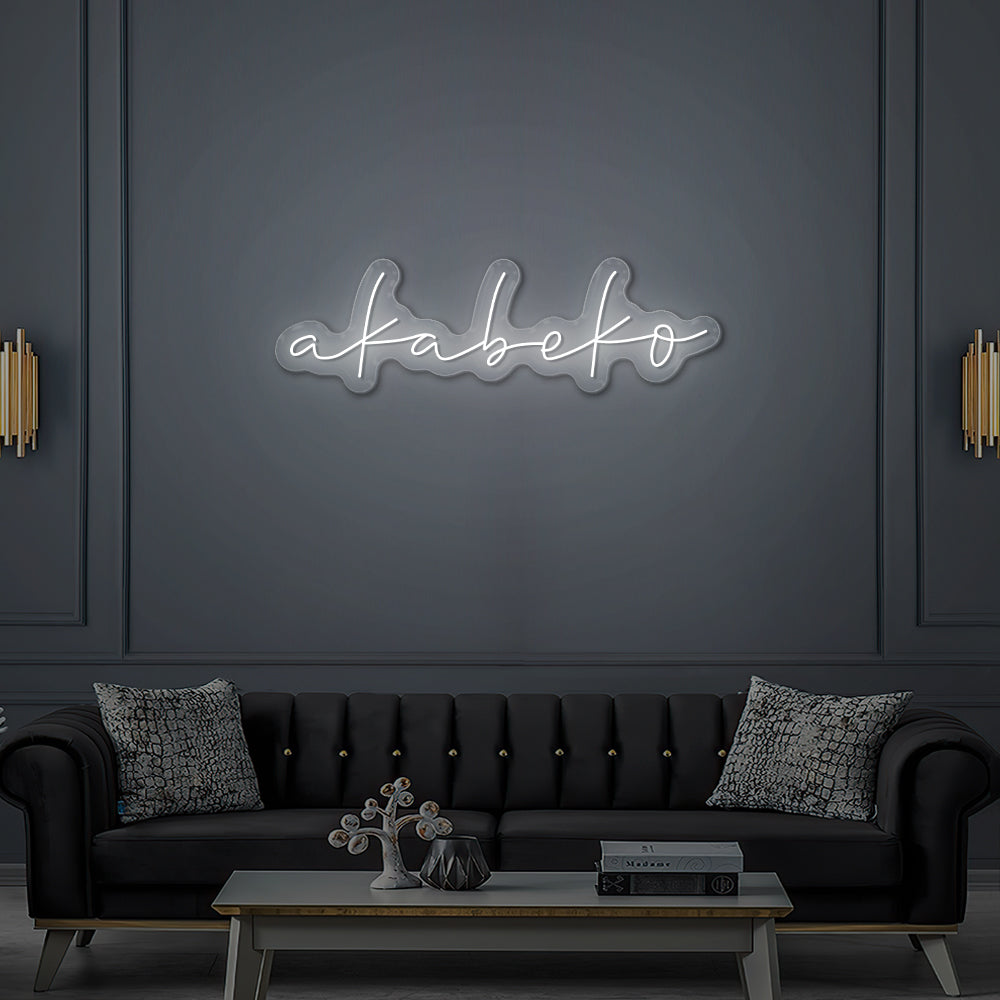 Enseigne LED Néon Personnalisée Akabeko