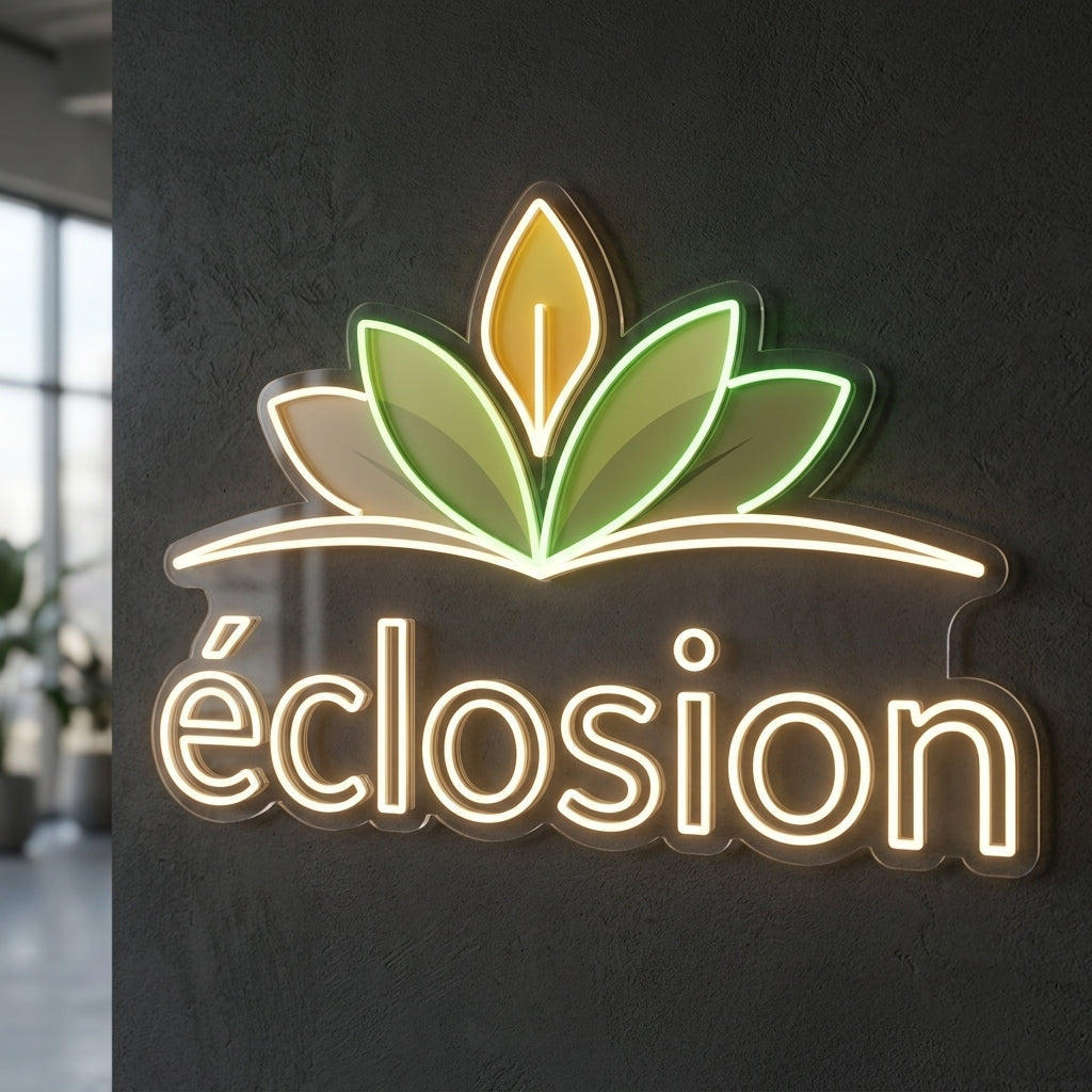 Eclosion - Enseigne néon LED personnalisé