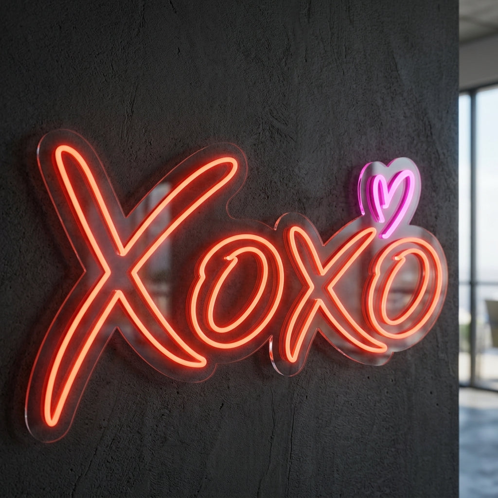 Xoxo - Enseigne néon LED personnalisé