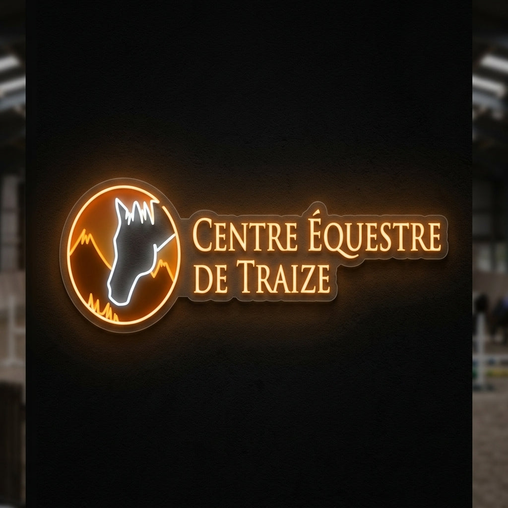 Centre Equestre Traize - Enseigne néon LED personnalisé