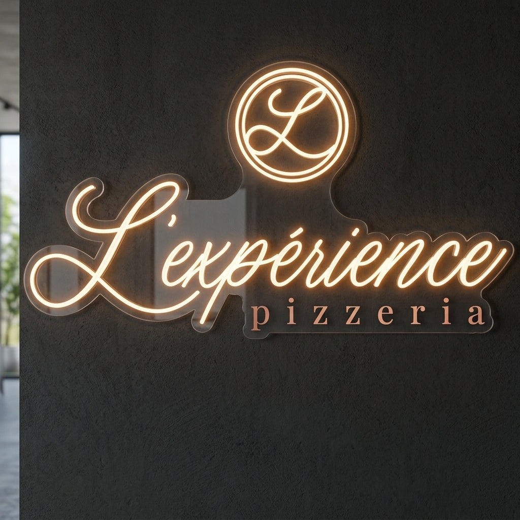 L’expérience - Enseigne néon LED personnalisé · Waterproof