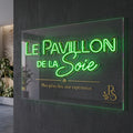 Le pavillon de la soie - Enseigne néon LED personnalisé