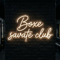 Boxe savate club - Enseigne néon LED personnalisé