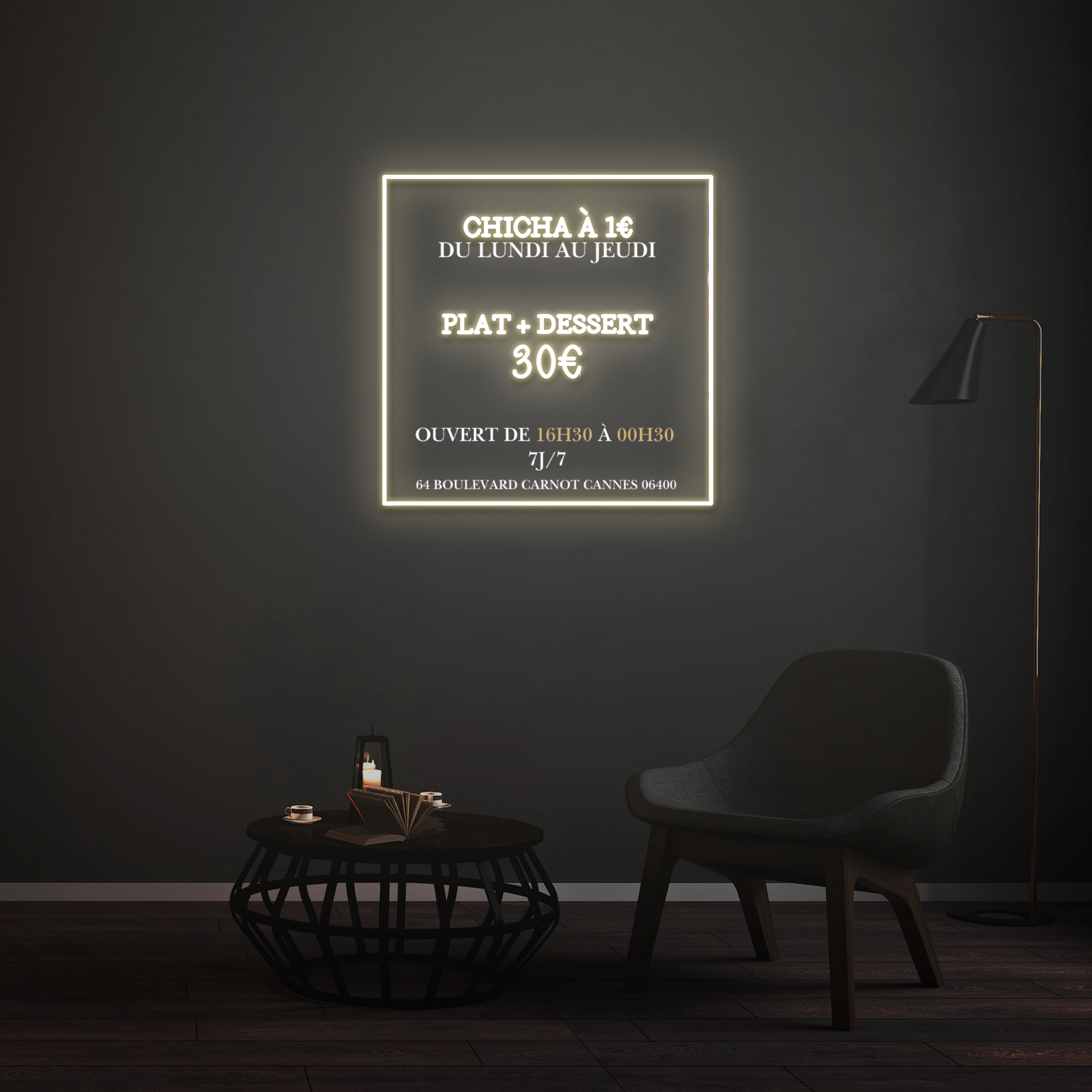 Custom LED Neon Sign - Tifn Food