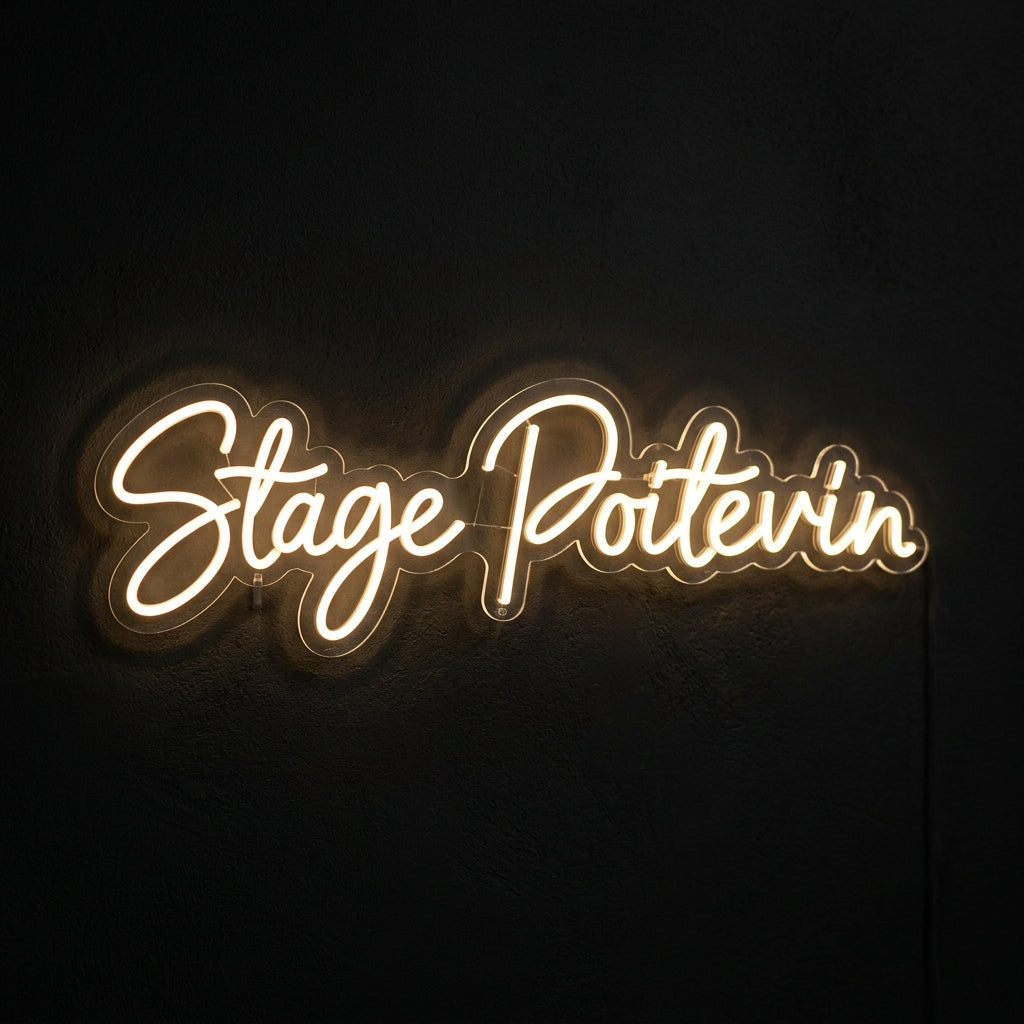 Stage Poitevin - Enseigne néon LED personnalisé